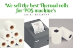 Thermal rolls. POS machine rolls